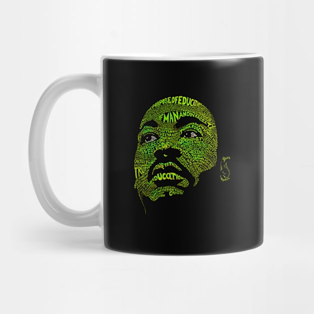 Martin Luther King Jr. (Civil Rights Movement Figure in Green) by suzetteaubin